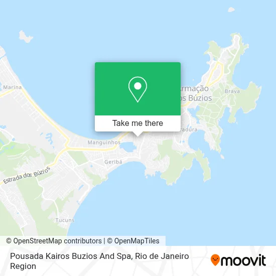 Pousada Kairos Buzios And Spa map