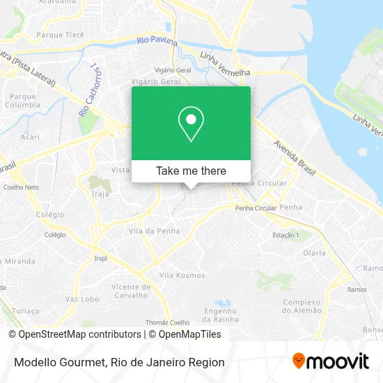 Modello Gourmet map