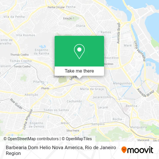 Barbearia Dom Helio Nova America map