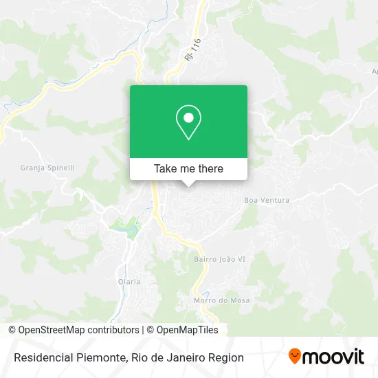 Residencial Piemonte map