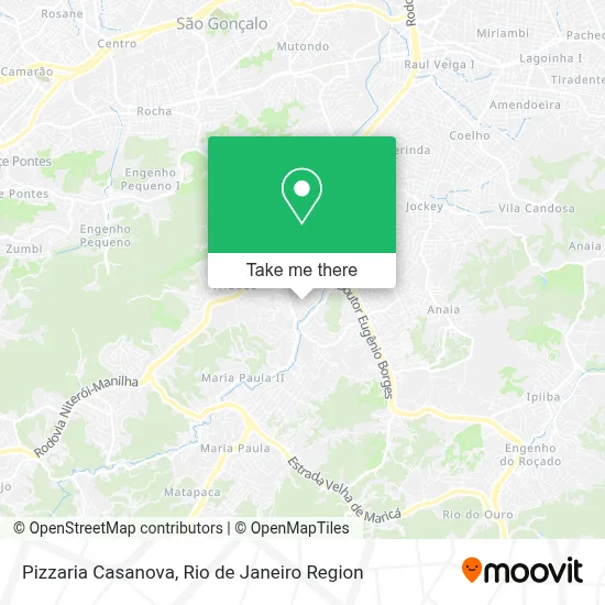 Pizzaria Casanova map