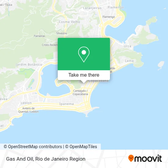Gas And Oil map