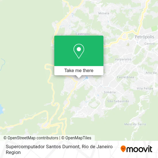 Supercomputador Santos Dumont map