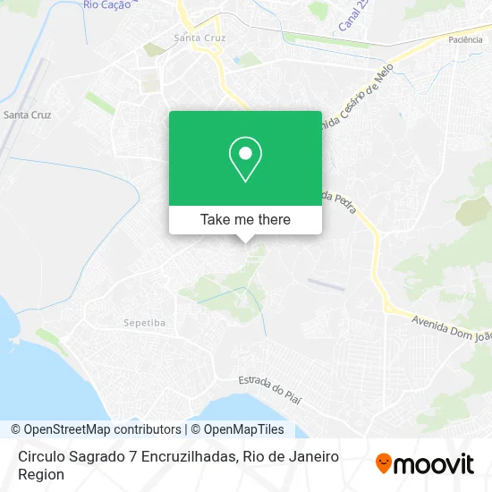Circulo Sagrado 7 Encruzilhadas map