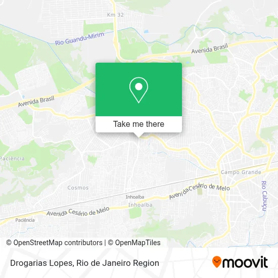 Drogarias Lopes map