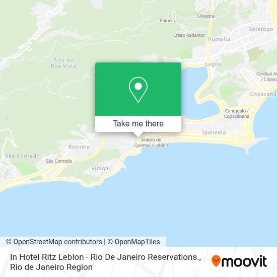 In Hotel Ritz Leblon - Rio De Janeiro Reservations. map