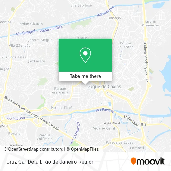 Cruz Car Detail map