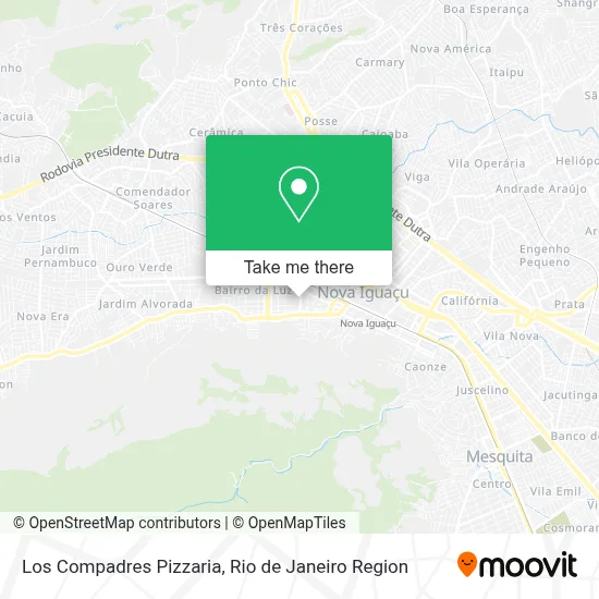 Los Compadres Pizzaria map