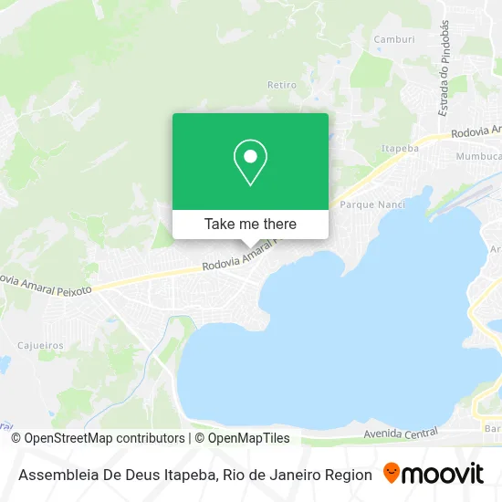 Assembleia De Deus Itapeba map