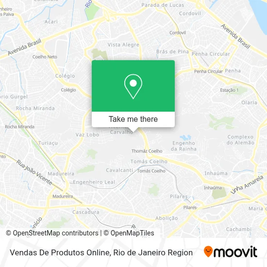 Vendas De Produtos Online map