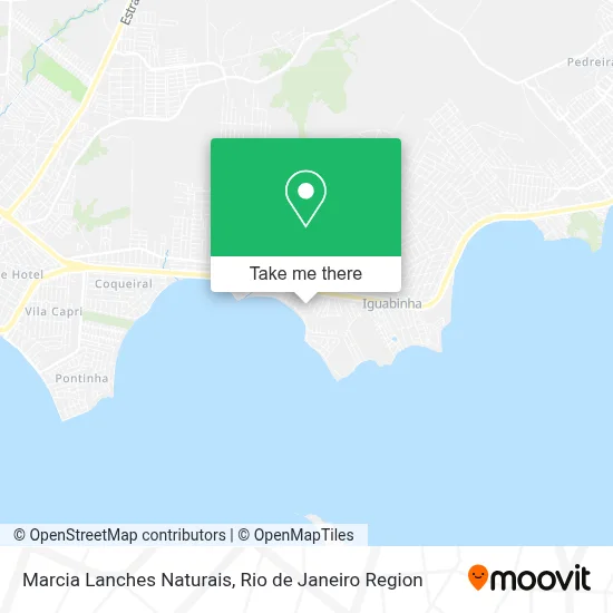 Marcia Lanches Naturais map