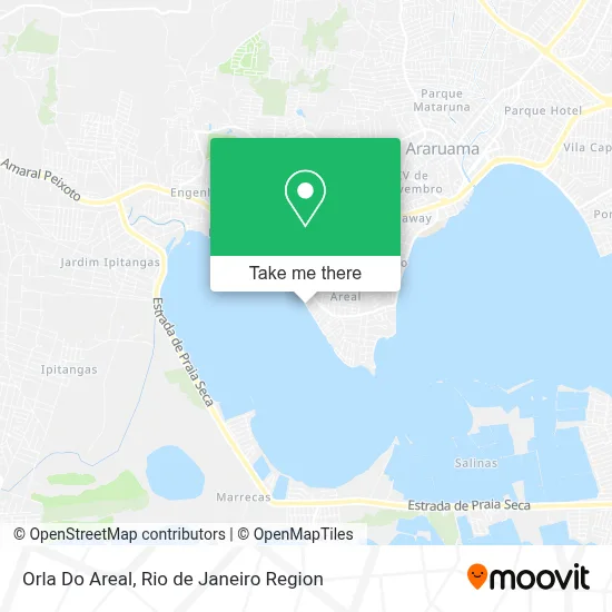 Orla Do Areal map