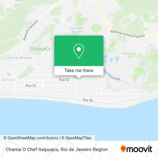 Chama O Chef Itaipuacu map