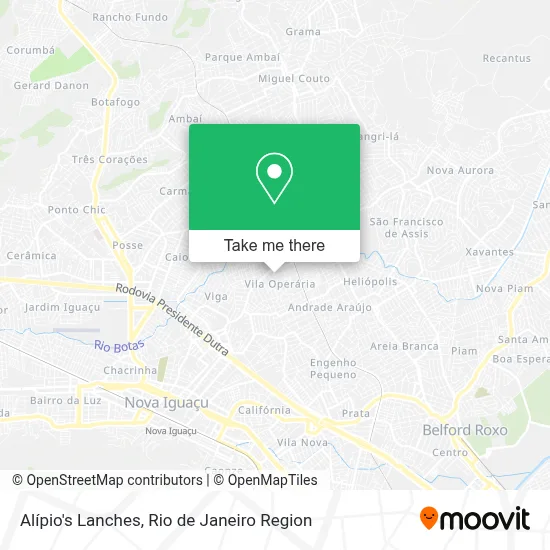 Alípio's Lanches map