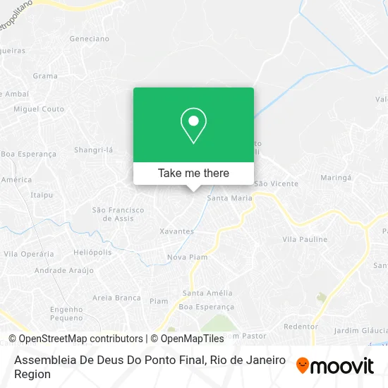 Assembleia De Deus Do Ponto Final map
