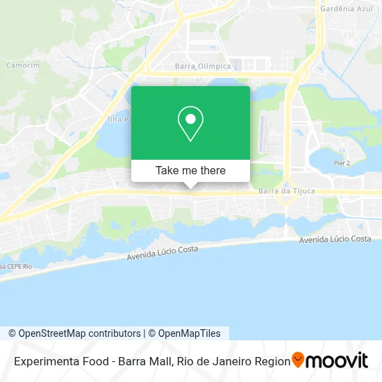 Experimenta Food - Barra Mall map
