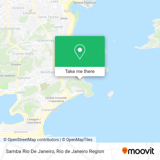 Samba Rio De Janeiro map