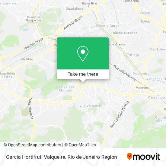 Garcia Hortifruti Valqueire map