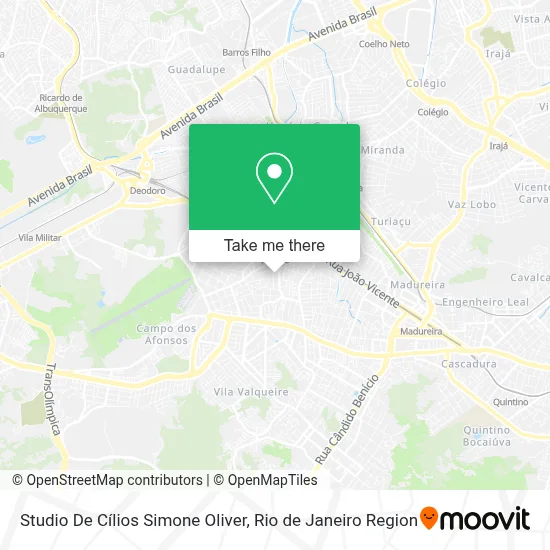 Studio De Cílios Simone Oliver map