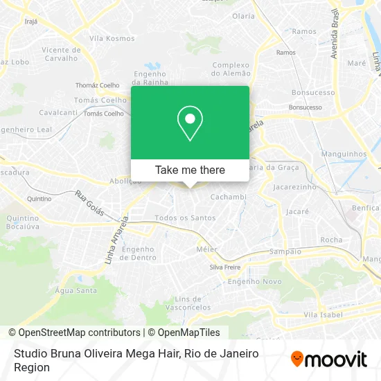 Studio Bruna Oliveira Mega Hair map