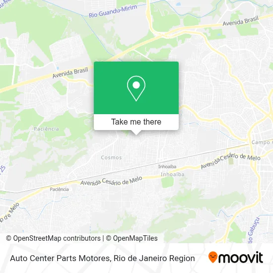 Auto Center Parts Motores map