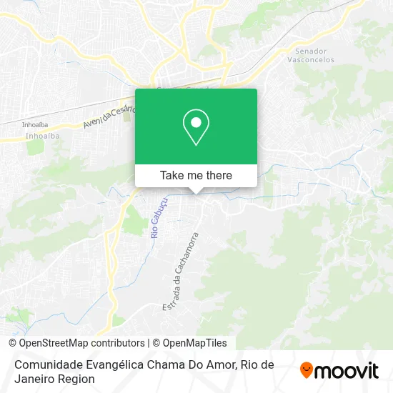 Comunidade Evangélica Chama Do Amor map