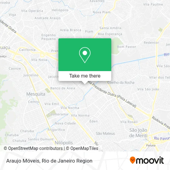 Araujo Móveis map