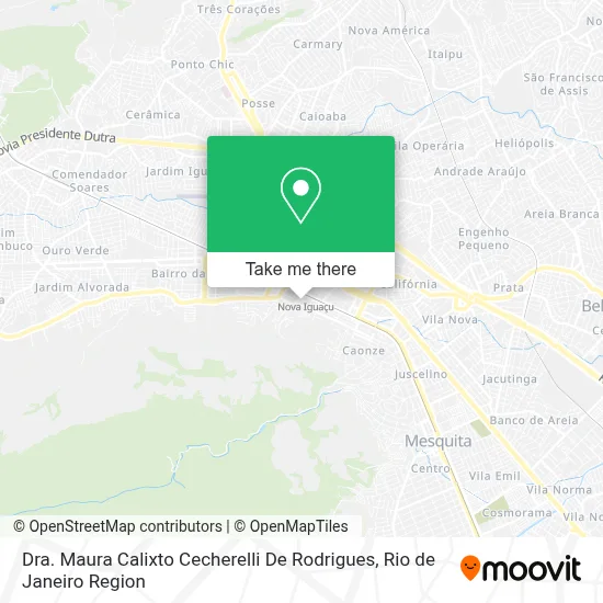 Dra. Maura Calixto Cecherelli De Rodrigues map