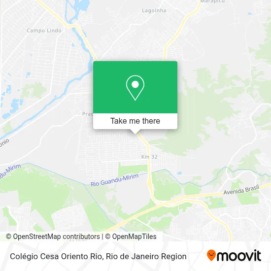 Colégio Cesa Oriento Rio map