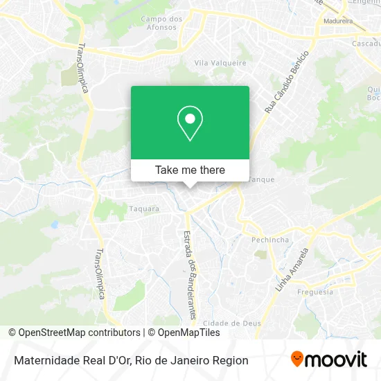 Maternidade Real D'Or map
