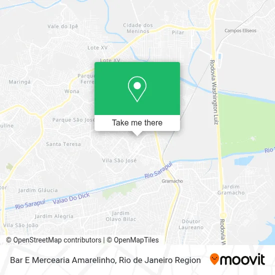 Bar E Mercearia Amarelinho map