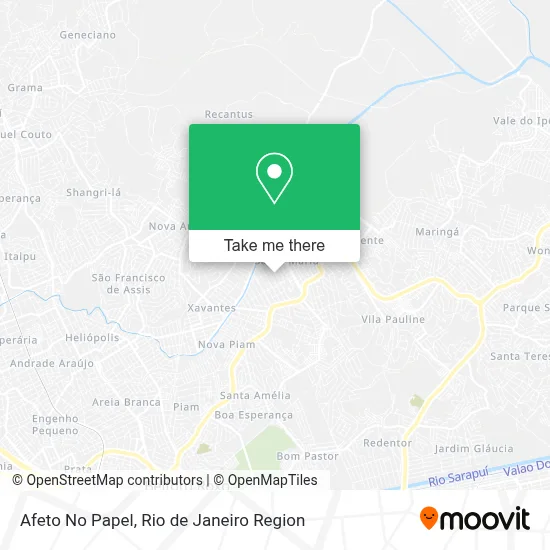 Afeto No Papel map
