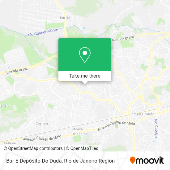 Bar E Depósito Do Duda map