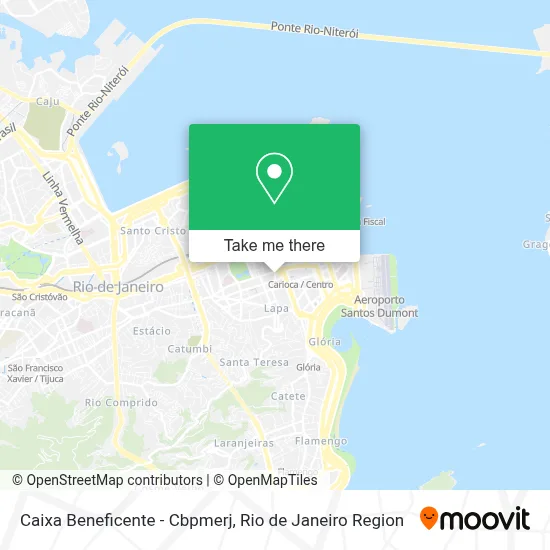 Caixa Beneficente - Cbpmerj map