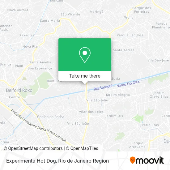 Experimenta Hot Dog map