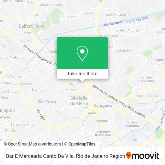 Bar E Mercearia Canto Da Vila map