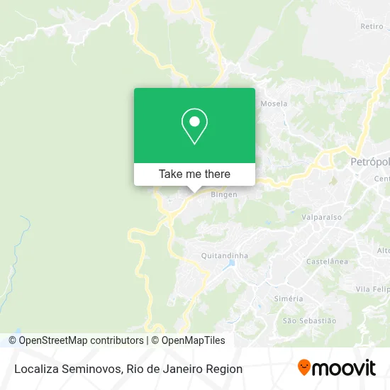 Localiza Seminovos map