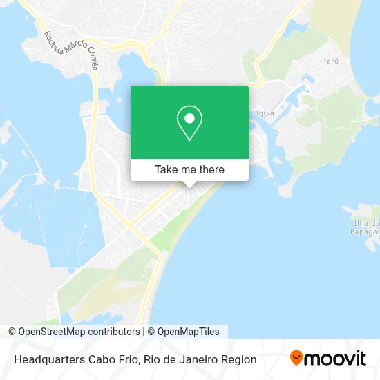 Headquarters Cabo Frio map