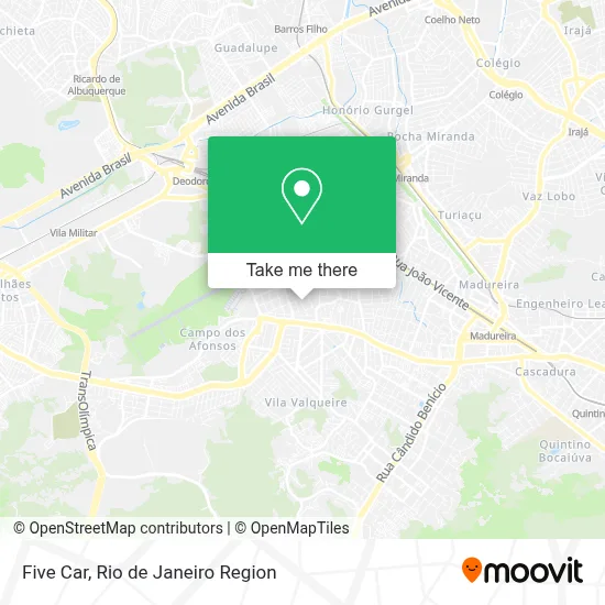 Five Car map