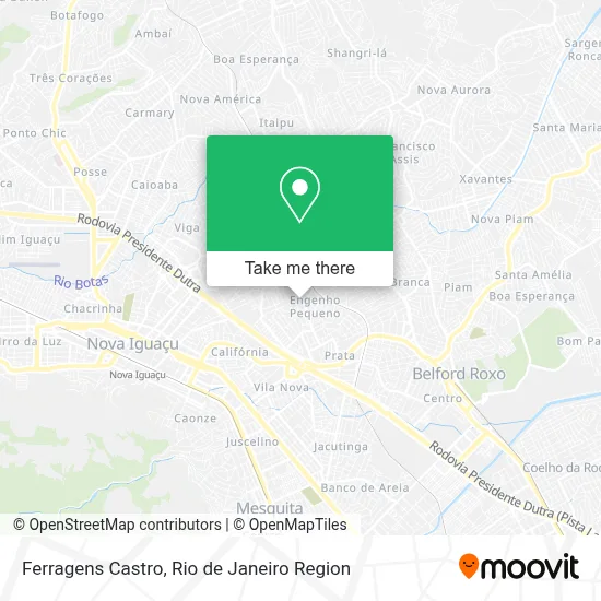 Ferragens Castro map