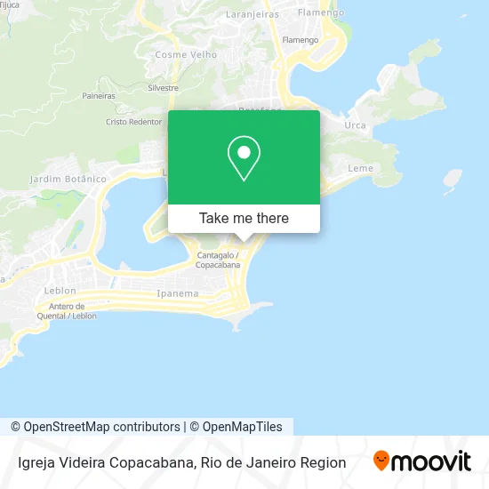 Igreja Videira Copacabana map