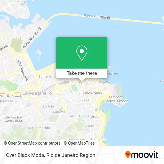 Over Black Moda map