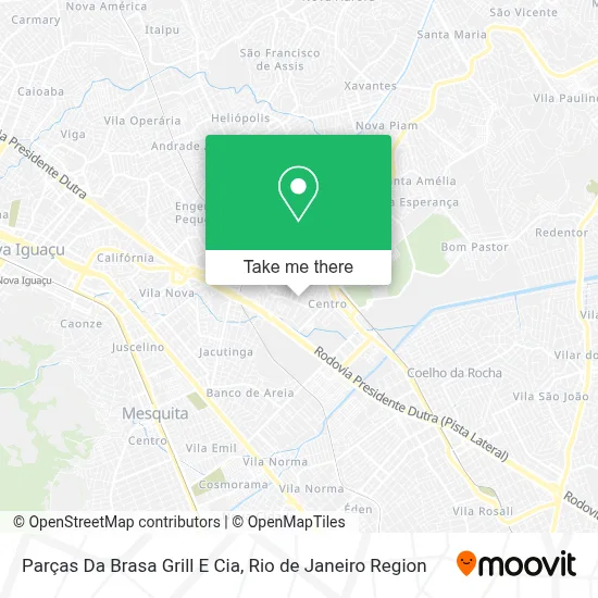 Parças Da Brasa Grill E Cia map
