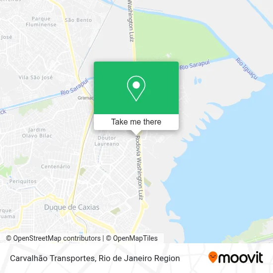 Carvalhão Transportes map