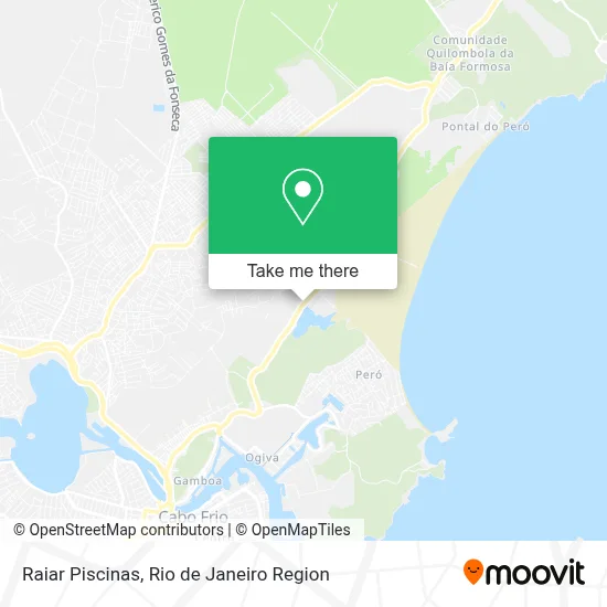 Raiar Piscinas map