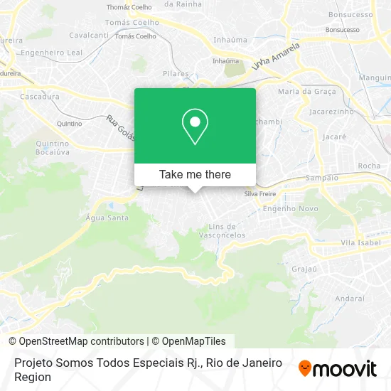 Projeto Somos Todos Especiais Rj. map