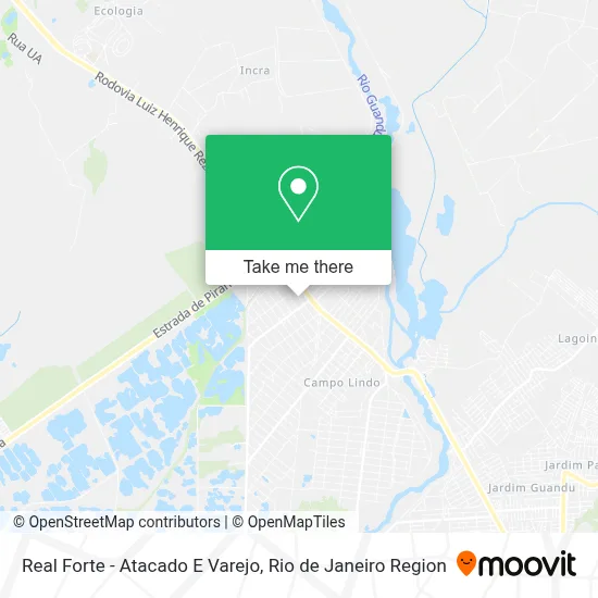 Real Forte - Atacado E Varejo map