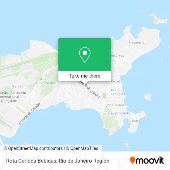 Rota Carioca Bebidas map