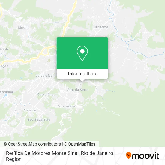 Retífica De Motores Monte Sinai map