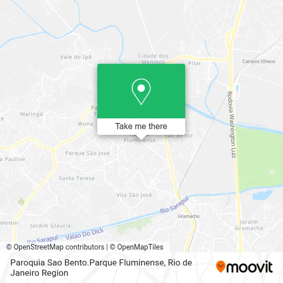 Paroquia Sao Bento.Parque Fluminense map